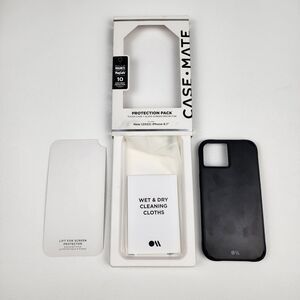 Case-Mate MagSafe iPhone 14 Glass Screen Protector Protection Pack + Case